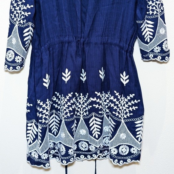 Misa Los Angeles Navy and White Mini Dress - Picture 9 of 14